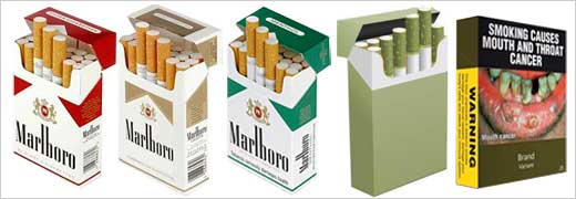 color and cigarette brands